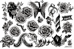 Random pictures tattoo idea