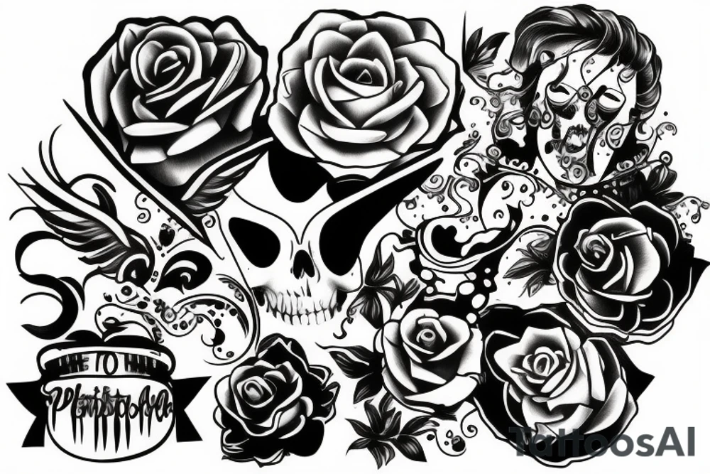 Random pictures tattoo idea
