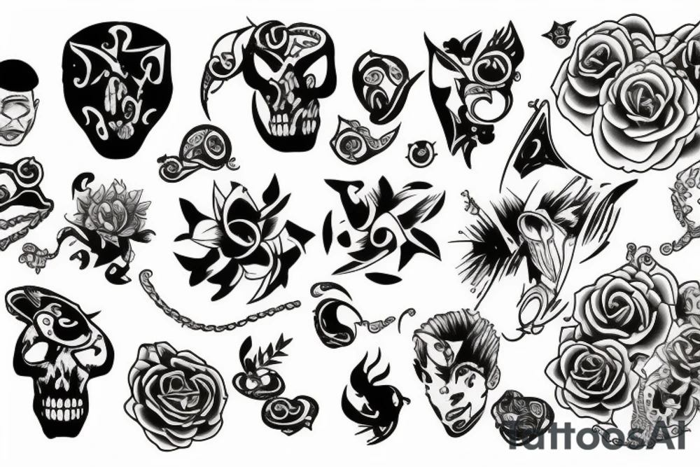 Random pictures tattoo idea