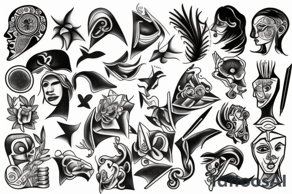 Random pictures tattoo idea