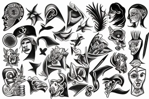 Random pictures tattoo idea