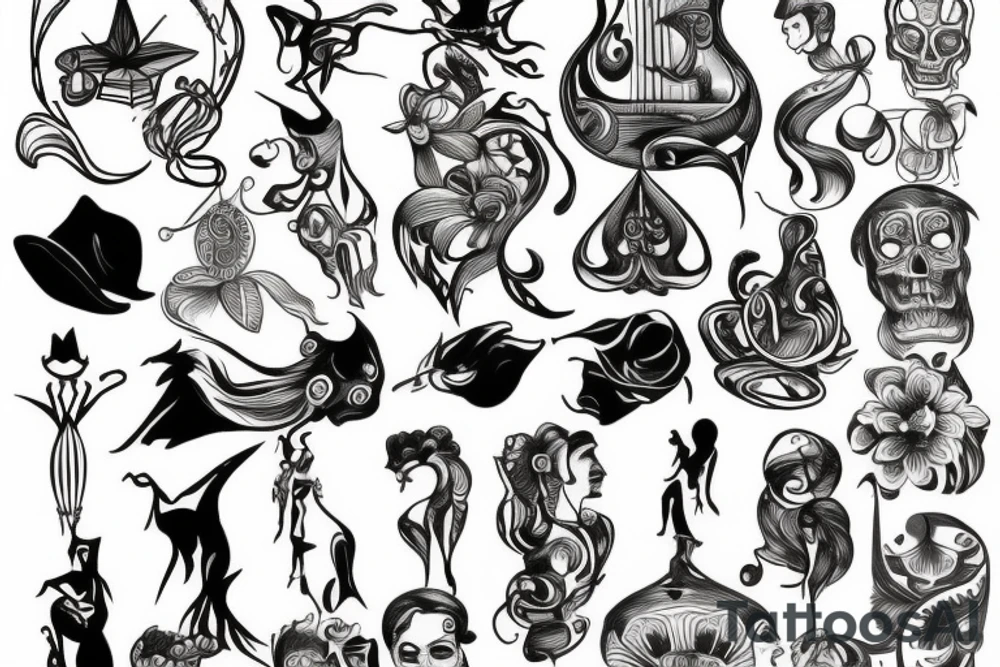 Random pictures tattoo idea