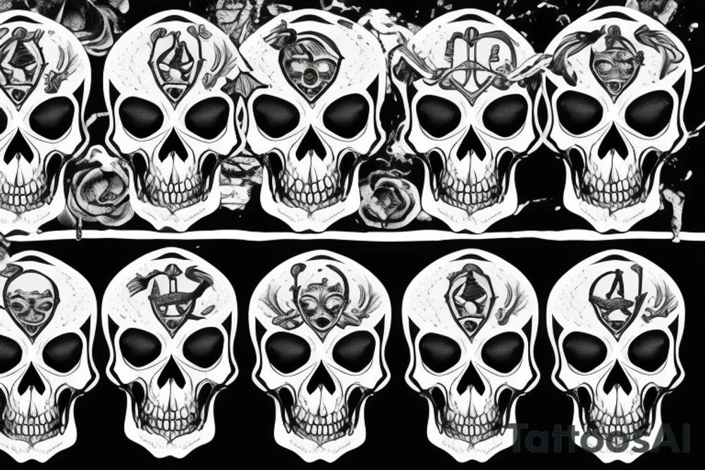 Pirate skull tattoo idea