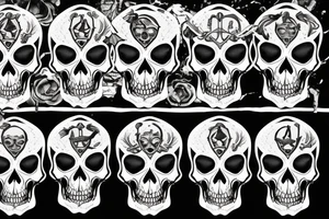 Pirate skull tattoo idea