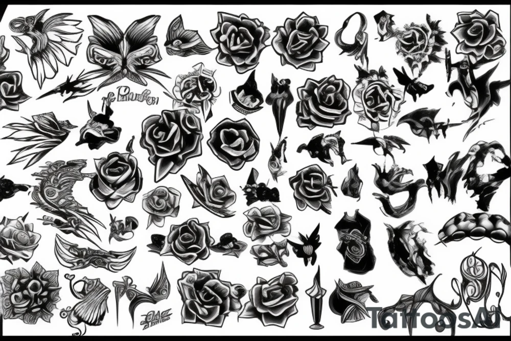 Random pictures tattoo idea