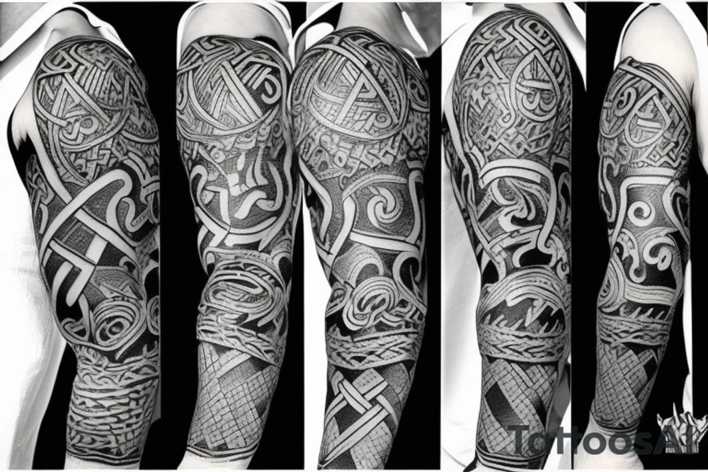 Viking warriors tattoo idea