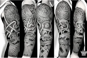 Viking warriors tattoo idea