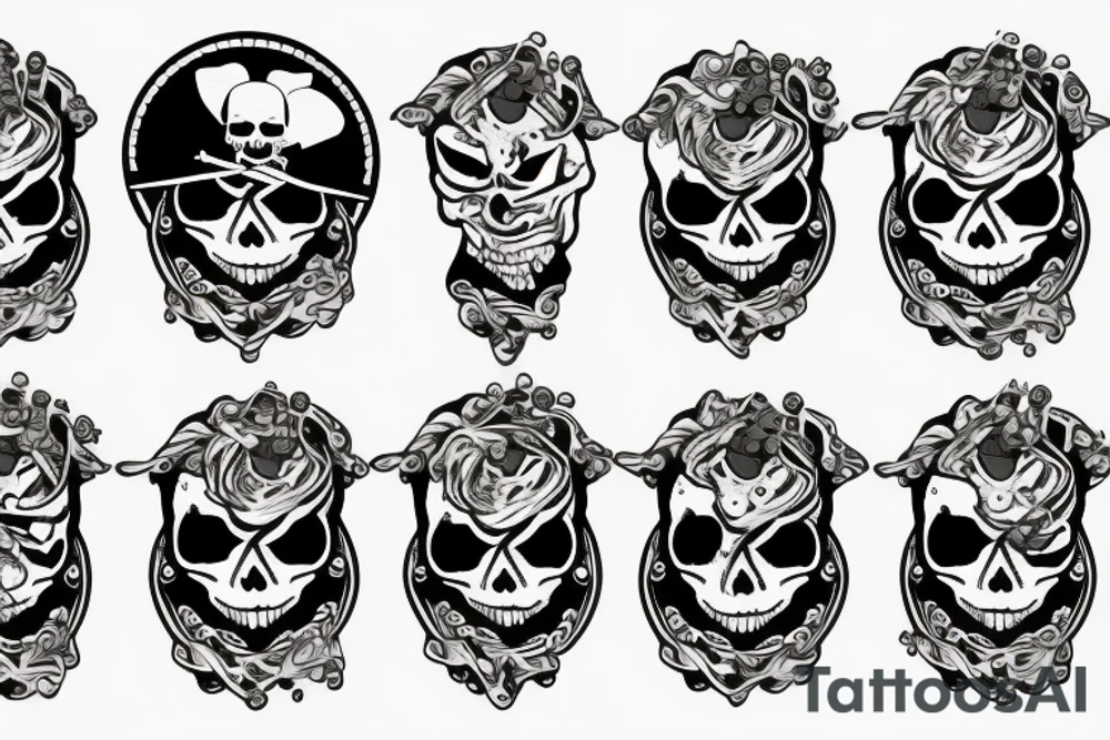 Pirate coins tattoo idea
