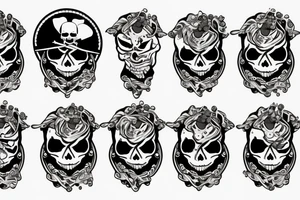 Pirate coins tattoo idea