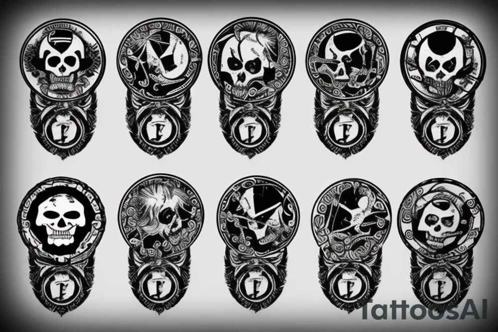 Pirate coins tattoo idea