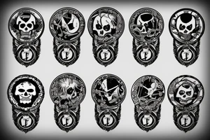 Pirate coins tattoo idea