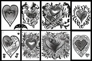 the crying heart tattoo idea