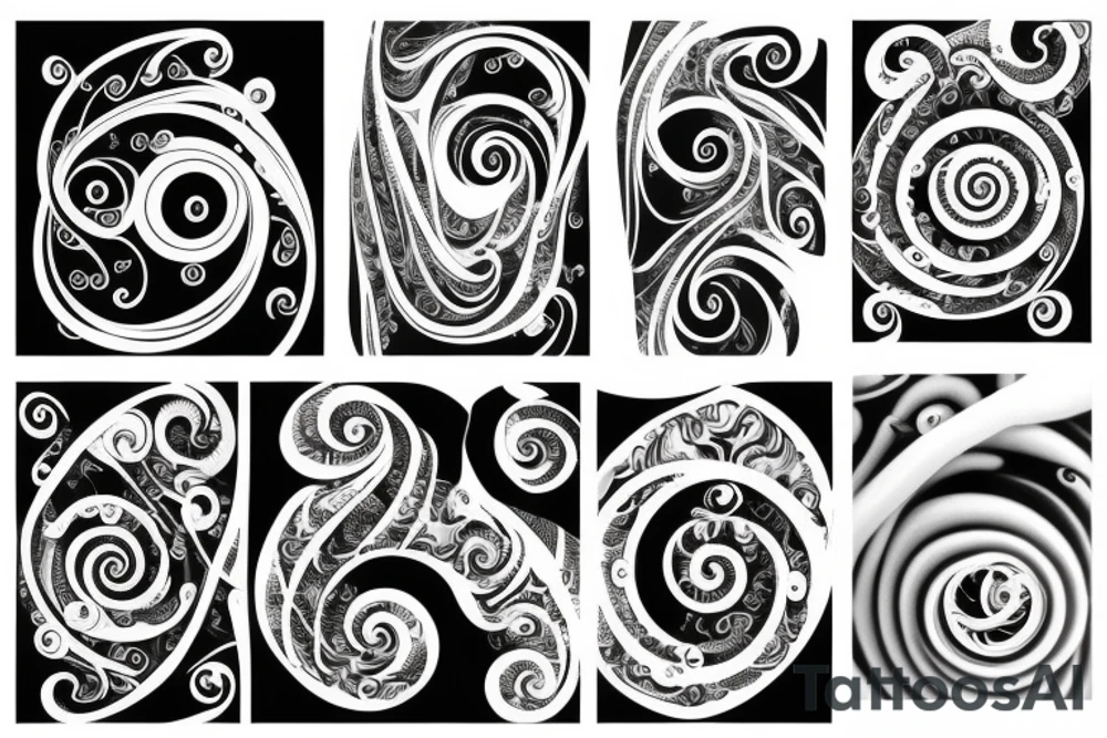 Fibonacci spiral tattoo idea