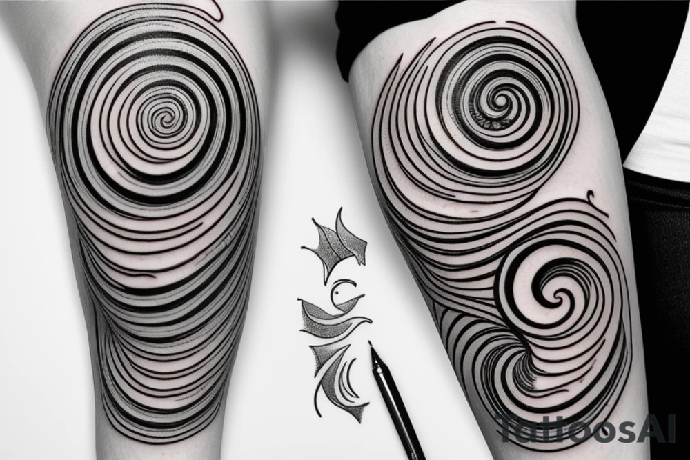 Fibonacci spiral tattoo idea