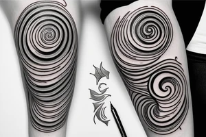 Fibonacci spiral tattoo idea