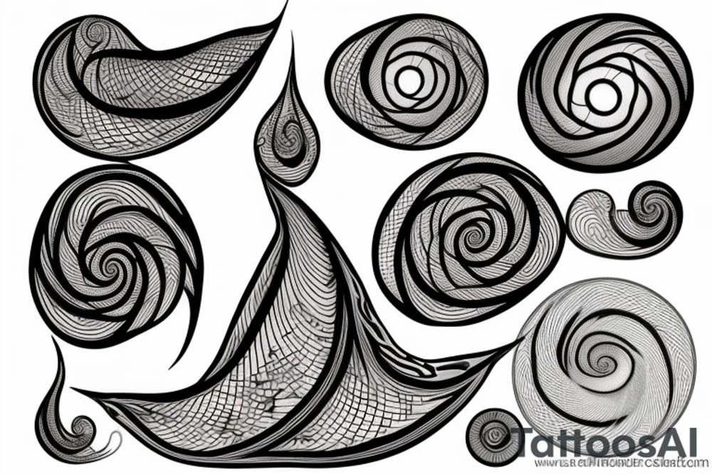Fibonacci spiral tattoo idea