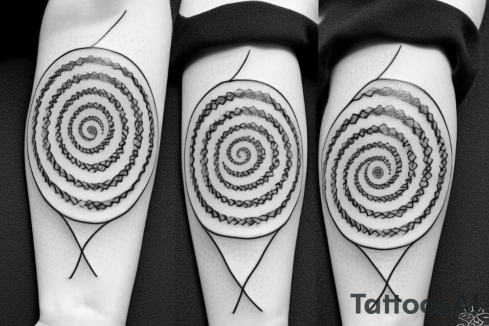 Fibonacci spiral tattoo idea