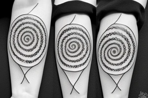 Fibonacci spiral tattoo idea