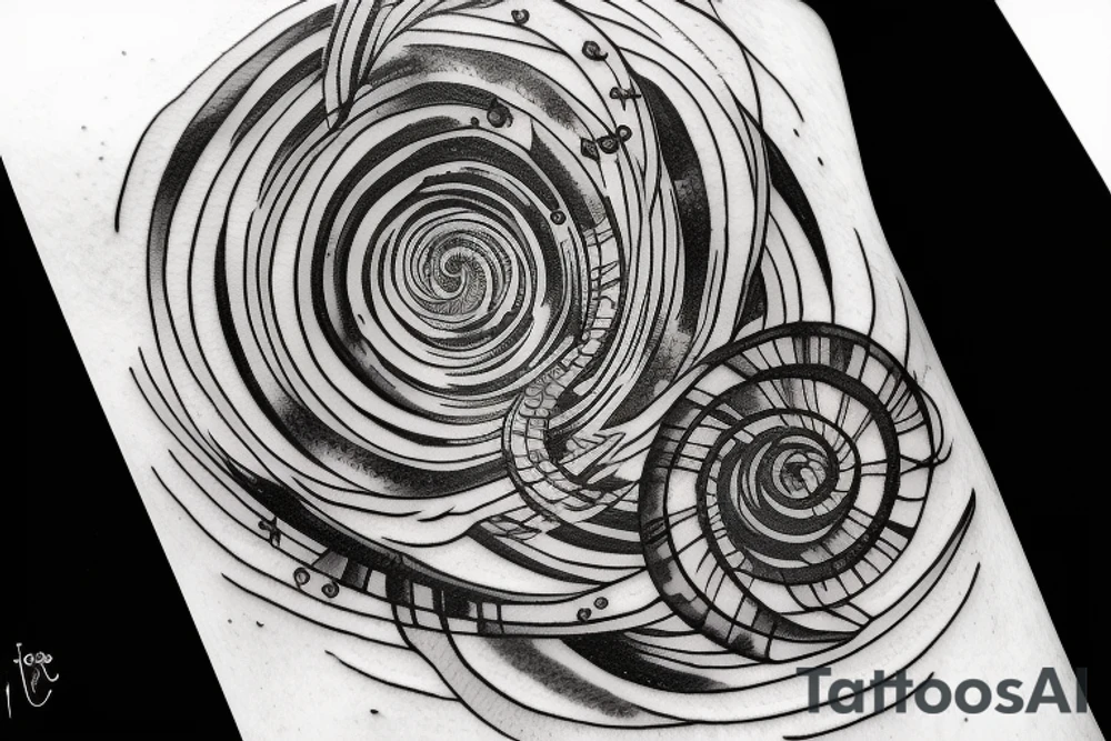 spiral galaxy tattoo idea
