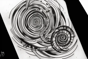spiral galaxy tattoo idea