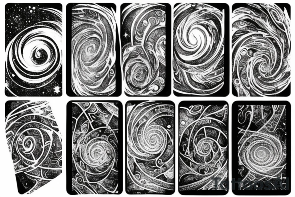 spiral galaxy tattoo idea