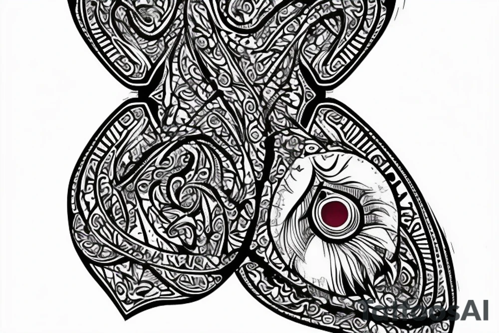 A symerical diamond with another red diomond inside of it. tattoo idea A symerical diamond with another red diomond inside of it. tattoo idea