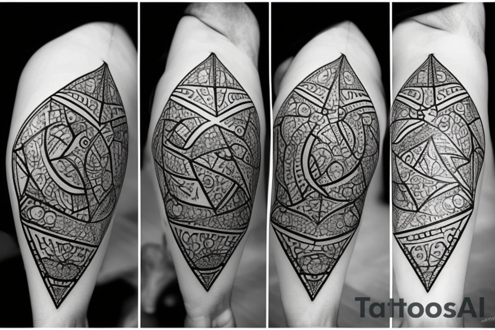 A symerical diamond with another red diomond inside of it. tattoo idea A symerical diamond with another red diomond inside of it. tattoo idea