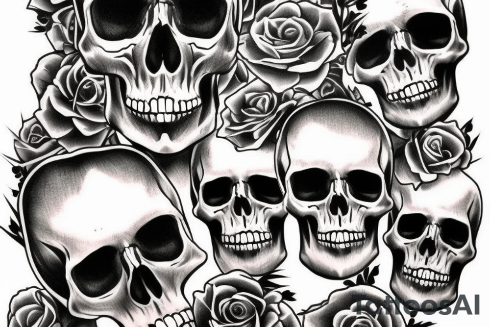 Skull tattoo idea