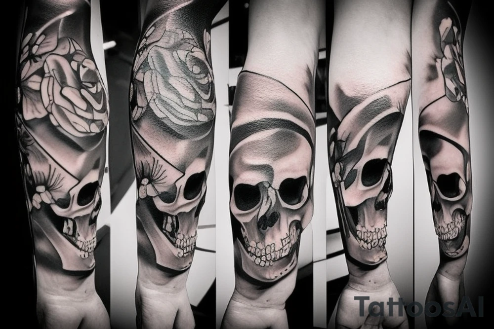 Skull tattoo idea