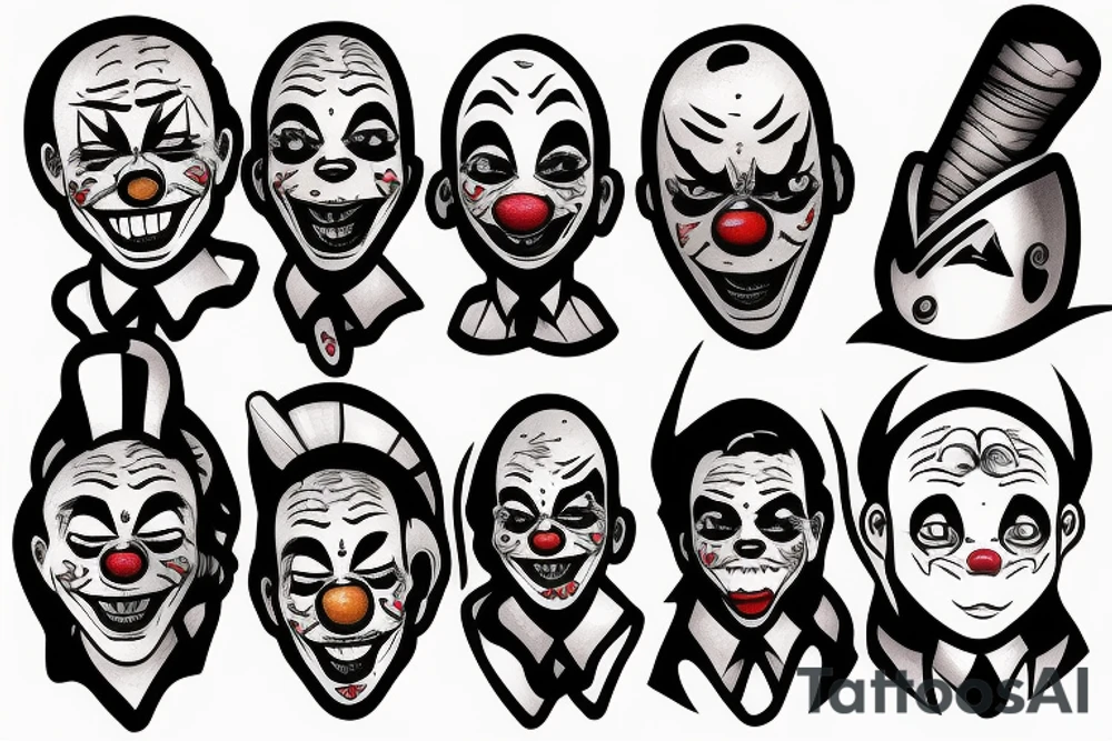 Clown tattoo idea