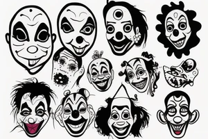 Clown tattoo idea