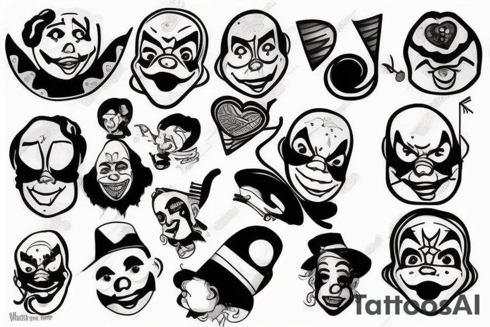 Clown tattoo idea