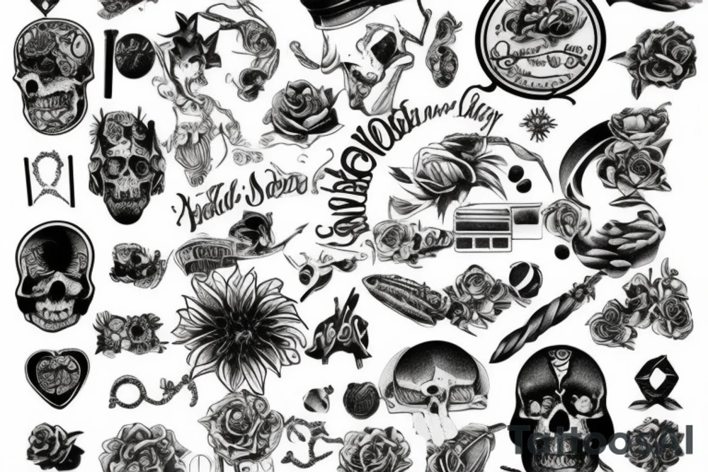 small fleshes tattoo idea