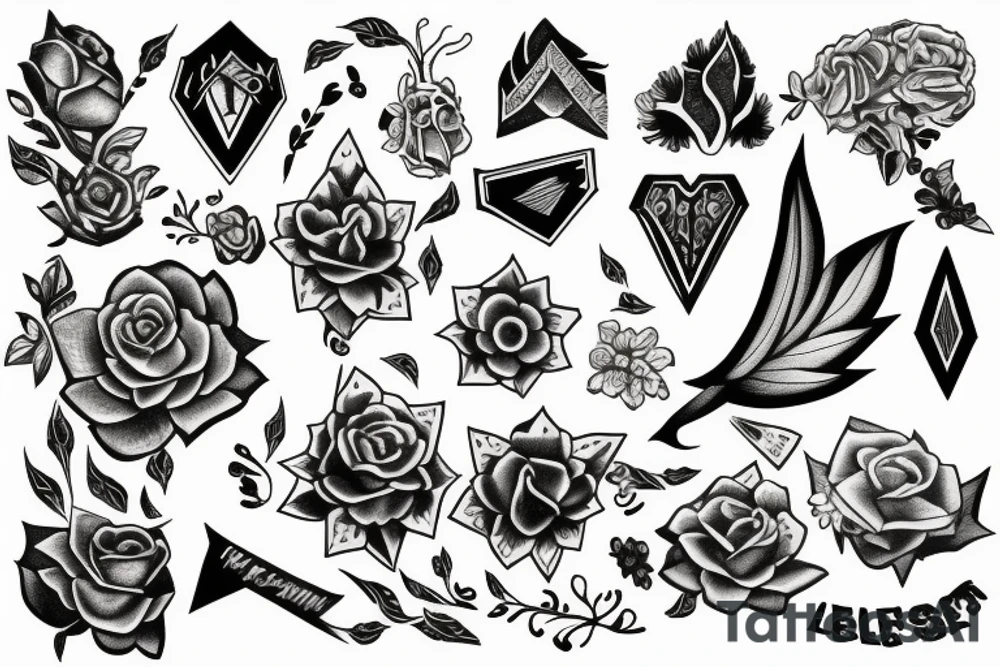 small fleshes tattoo idea