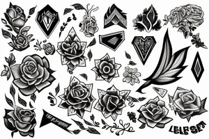 small fleshes tattoo idea