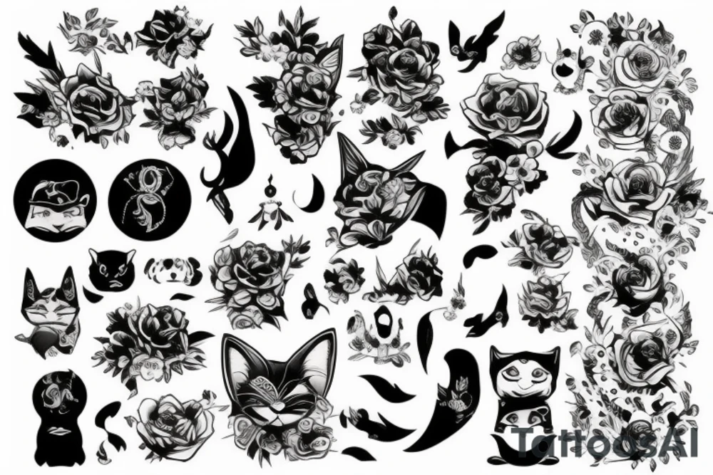 кот  в сап tattoo idea