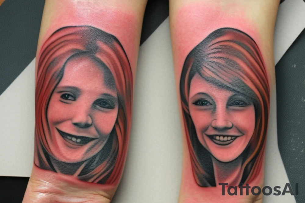 The tatto will go on the inside of a 46 year out woman’s left wrist.  The tattoo should represent 36 years years of friendship and platonic love between a man and woman.  The man saved the woman’s life.  He is her protector and encourager.  His Nick name is Red Dog and his favorite saying is “tell them I said to point sand” tattoo idea