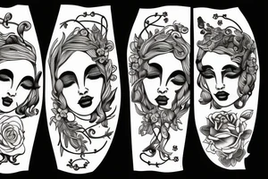 janus double faced and 
Persephone tattoo idea