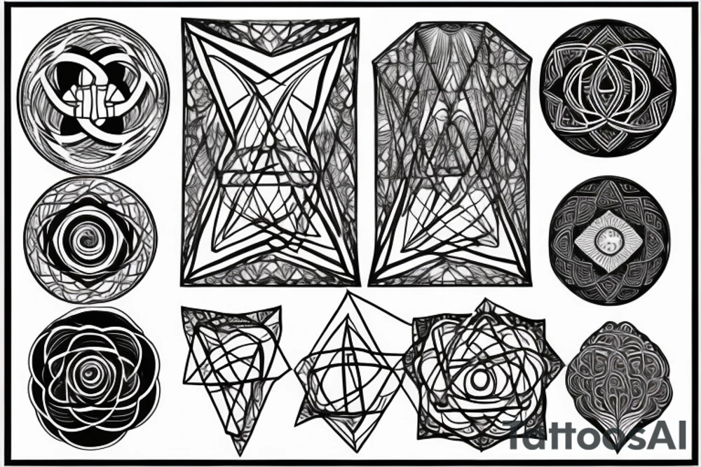 sacred geometry tattoo idea