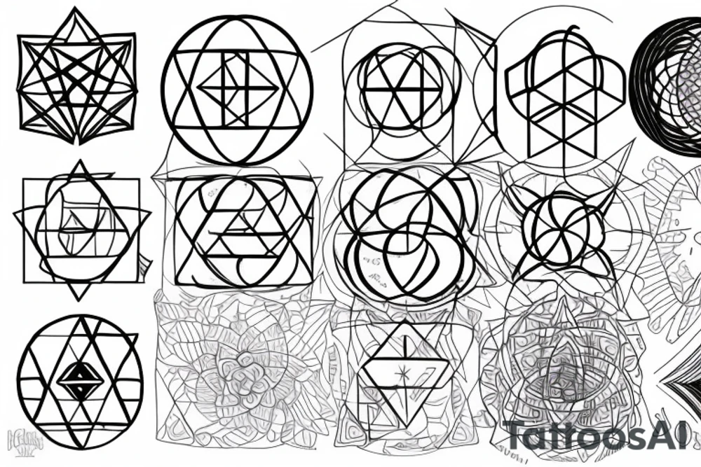 sacred geometry tattoo idea