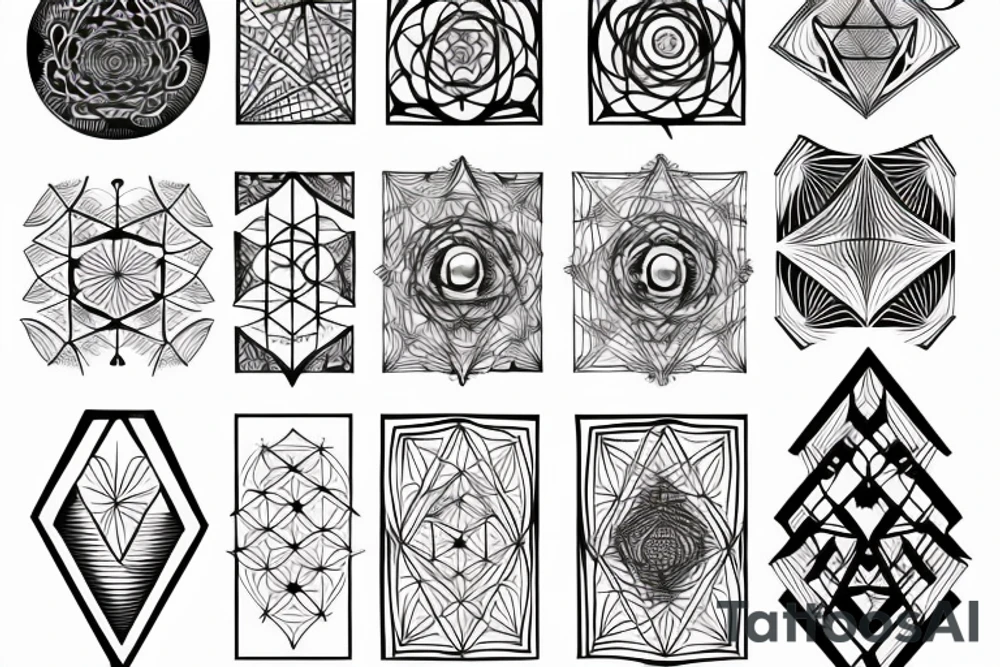sacred geometry tattoo idea