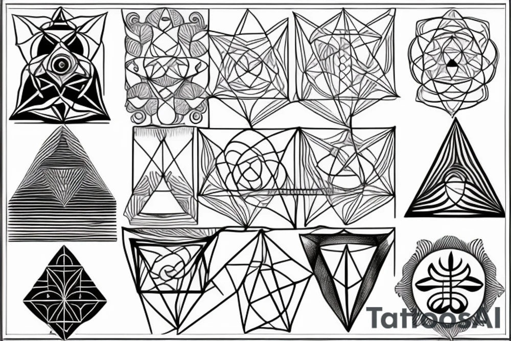 sacred geometry tattoo idea