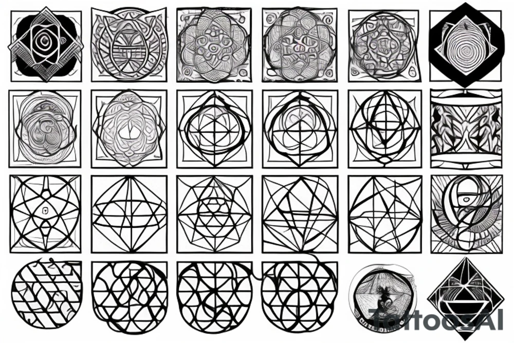 sacred geometry tattoo idea