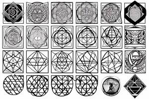 sacred geometry tattoo idea