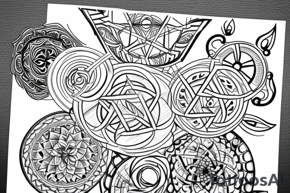 sacred geometry tattoo idea