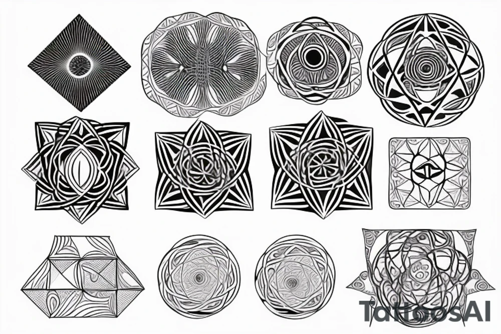 sacred geometry tattoo idea