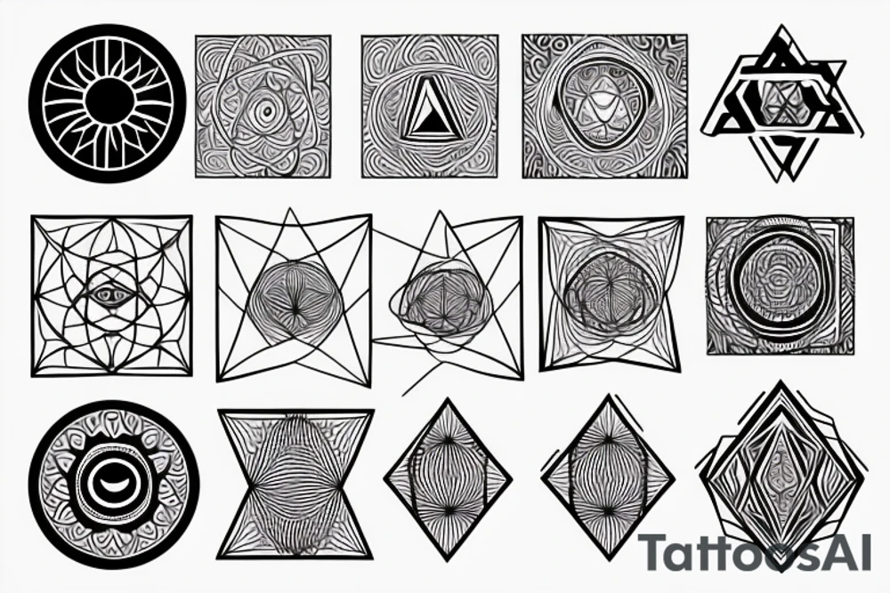 sacred geometry tattoo idea