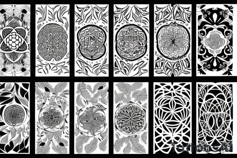 Flower of life pattern tattoo idea