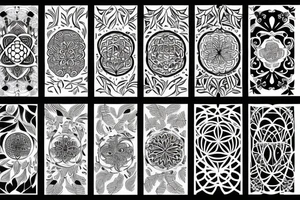 Flower of life pattern tattoo idea