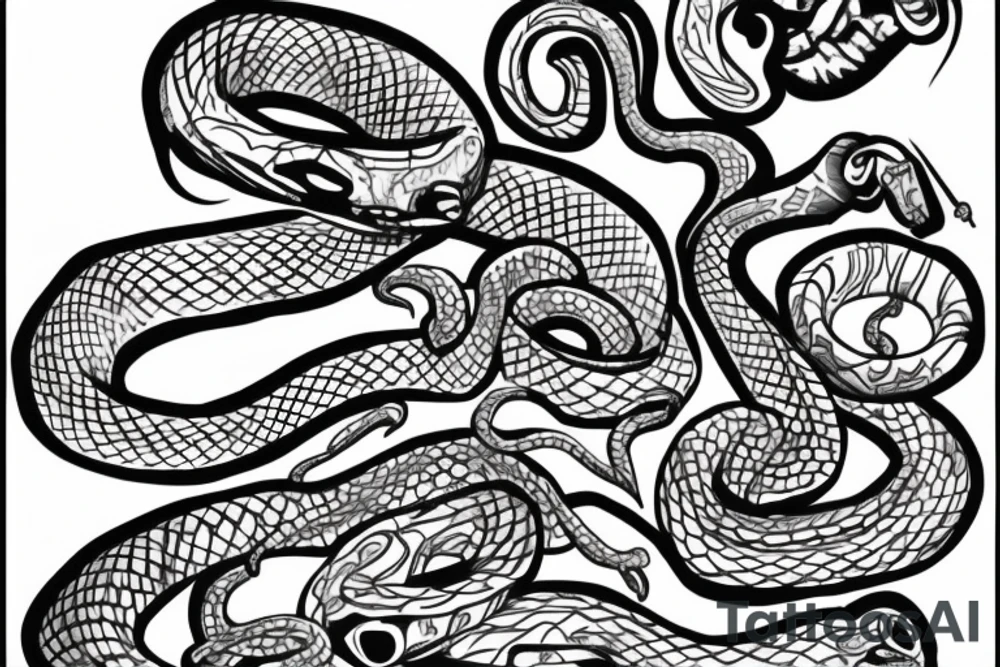 snake tattoo idea